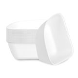 BOWL 17oz BAGASSE 5-1/4"dia NO PFAS COMPOST WHITE 100/cs