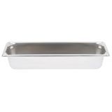Half-long-size 4" deep super pan v stainless steel steam table pan, Vollrath 30542