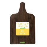 CHEESE BOARD 11-3/4x7" CARDBOARD FAUX DARK WOOD 10/cs