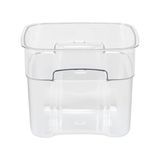 CAMSQUARE FOOD CONTAINER 6qt PC FRESHPRO CLEAR/RED 6ea/cs