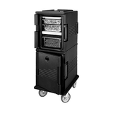 Cambro UPCHT800110 Ultra Camcart Black Electric Hot Top, Passive Bottom Food Holding Cabinet