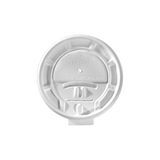 HOT CUP LID LOCK BACK LID 10oz PLASTIC WHITE 1000/cs