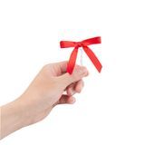 TWIST TIE BOW 3x2-1/2 PRE-TIED POLYESTER SATIN RED 4000/cs