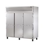 TRUE STA3R-3S SPEC SERIES Refrigerator, Reach-in, three-section, stainless steel front & sides, (3) stainless steel doors with locks, cam-lift
