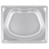 Half-size 2.5" deep super pan stainless steel super shapes kidney-style wild pan, Vollrath 3102120
