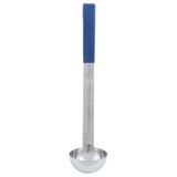 LADLE 2oz BLUE KOOL TOUCH HNDL 1-PC HVY-DTY 18/8 S/S 12ea/cs