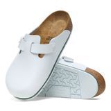 BOSTON PRO CLOG LEATHER WHITE SIZE 45 ASTM SLIP RESISTANT
