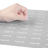 LABEL 2x1" PLASTIC CLEAR & WHT "MARGARITA" 100/cs