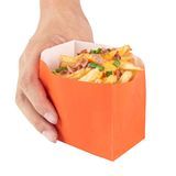 BAG SNACK 3-3/4x2-1/4x3-3/4" PAPER TANGERINE ORANGE 100/cs