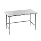 Advance Tabco TSAG-2412 Work Table, 144"W x 24"D, 16 gauge 430 stainless steel top, stainless steel legs with side & rear crossrails, adjustable stainless