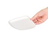 PLATE 5-1/4"dia RND BAGASSE NO PFAS COMPOST WHITE 25/cs