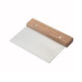 DOUGH SCRAPER 6X3" S/S BLADE WOOD HANDLE 72 EA/CS
