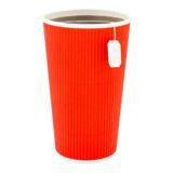 HOT CUP 20oz PAPER RIPPLE WALL RED 10/cs