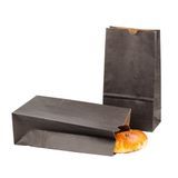BAG PAPER 6x3-1/2x10-3/4" #6lb BLACK 100/cs