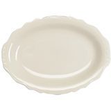 CAROLYN PLATTER 11-3/4" OVAL SCALLOPED UNDECORATED 1dz/cs