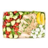SUSHI TRAY 8x5" RECT MED PAPER WHITE 100/cs