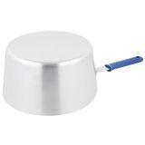 8.5-quart wear-ever tapered saucepan with natural finish and cool handle rubber grip sleeve, Vollrath 434812