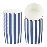 BAKING CUP 10oz 3-1/2"dia SCALLOP PAPER BLUE 200/cs