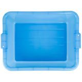 FOOD STORAGE BOX 20x15x7"h COLOR-MATE PE BLUE 6ea/cs