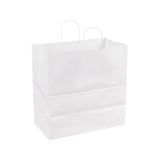 BAG PAPER TWISTED HANDLE WHITE 13x7x13" BW:65 250/cs