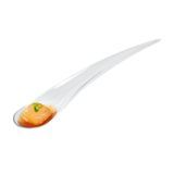 DECO PARTY SPOON 8"l PLASTIC CLEAR 500/cs