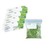 FREEZER BAG 1qt 7-1/2x7" WRITE-ON PLASTIC CLEAR 25/cs