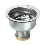 Krowne 23-130 Krowne Long Shank Sink Strainer, 4-1/2" Flange, Fits Sink Openings from 3-1/2" to 4", stainless steel
