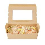 TAKEOUT 42oz 8x5-1/2" HINGE MED PAPER KRAFT 200/cs