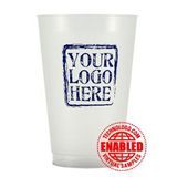 FROST FLEX PLASTIC TUMBLER 14oz FROSTED NATURAL 500/cs
