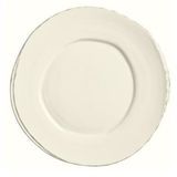 FARMHOUSE PLATE 9"dia RND WIDE RIM CREAM WHITE 12ea/cs