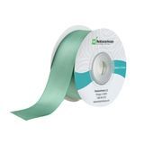 RIBBON SINGLE FACE 10yd 1"w POLYESTER SATIN D.GREEN 1/cs