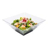 MODERN SERVING BOWL LRG 160oz 11"sq 4-1/2"h PS CLEAR 25/cs