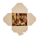NOODLE CONTAINER 16oz 3-1/4x3" SQ CMPST PLA BAMBOO 200/cs