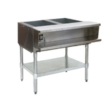 Eagle WT2-208 Water Bath Hot Food Table, electric, 33"W, (2) 12" x 20" openings, low water cut-off, stainless steel water pan, top & enclosure, 8"