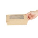 TAKEOUT 42oz 8x5-1/2" HINGE MED PAPER KRAFT 50/cs
