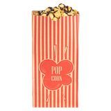 POPCORN BAG 4-1/4x2-1/4x9-1/2" 1oz PAPER RED & KRAFT 100/cs