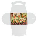GABLE/ LUNCH BOX COMPOSTABLE 10x7x8" PAPER FRENCHIE 25/cs