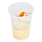 SOUP INSERT 24oz F/ 32 40 48oz MW PLASTIC CLEAR 50/cs