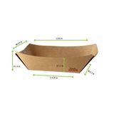 BOAT 5.9x8.5x1.6" KRAFT BROWN BIODEGRADABLE 1000/cs