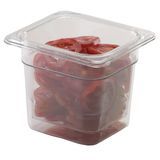 Cambro 66CW135 Camwear 1/6 Size Clear Polycarbonate Food Pan, 6" Deep