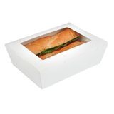 TAKEOUT 71oz 8-3/4x6-1/2" LRG HINGE PAPER WHITE 50/cs