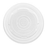 LID CMPST PLA F/ WORLDART SOUP CONTAINER 12-32oz WHT 500/cs