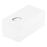 NAPKIN LINEN-LIKE 15-3/4x8" PAPER CURSIVE 'C' SILV 2000/cs