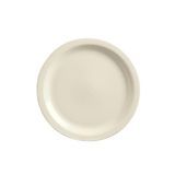 KINGSMEN WHITE PLATE 9" NR STONEWARE CREAM WHITE 24/cs