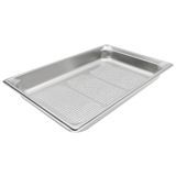 Full-size 2.5" deep super pan 3 stainless steel perforated steam table pan, Vollrath 90023
