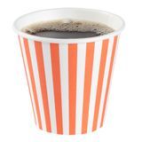 HOT CUP W/ LID 8oz 4"h ORANGE/ WHT CUP WHT LID 20/cs