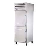 TRUE STG1RPT-2HS-1S-HC SPEC SERIES Pass-thru Refrigerator, one-section, stainless steel front, aluminum sides, (2) stainless steel half doors front