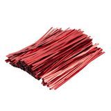 TWIST TIE 6"l PET RED 500/cs