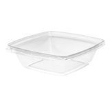 TAKEOUT HINGED FLAT LID 32oz TAMPER EVID PET CLEAR 168/cs