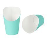 CUP INCLINE 12oz 4-3/4"h PAPER 3-1/2"dia TURQUOISE 100/cs
